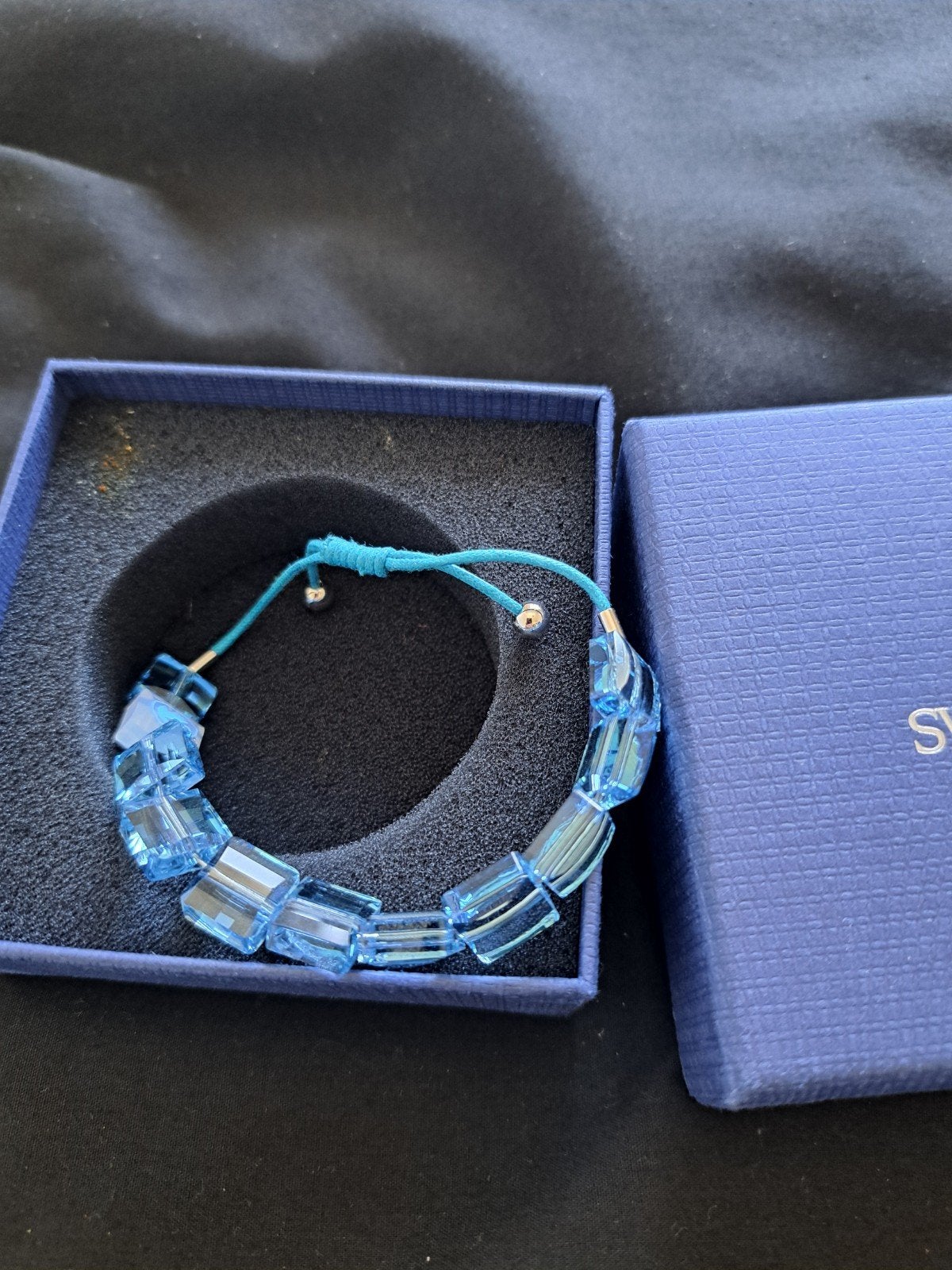 Swarovski armband, Verzenden, Zo goed als nieuw, Blauw