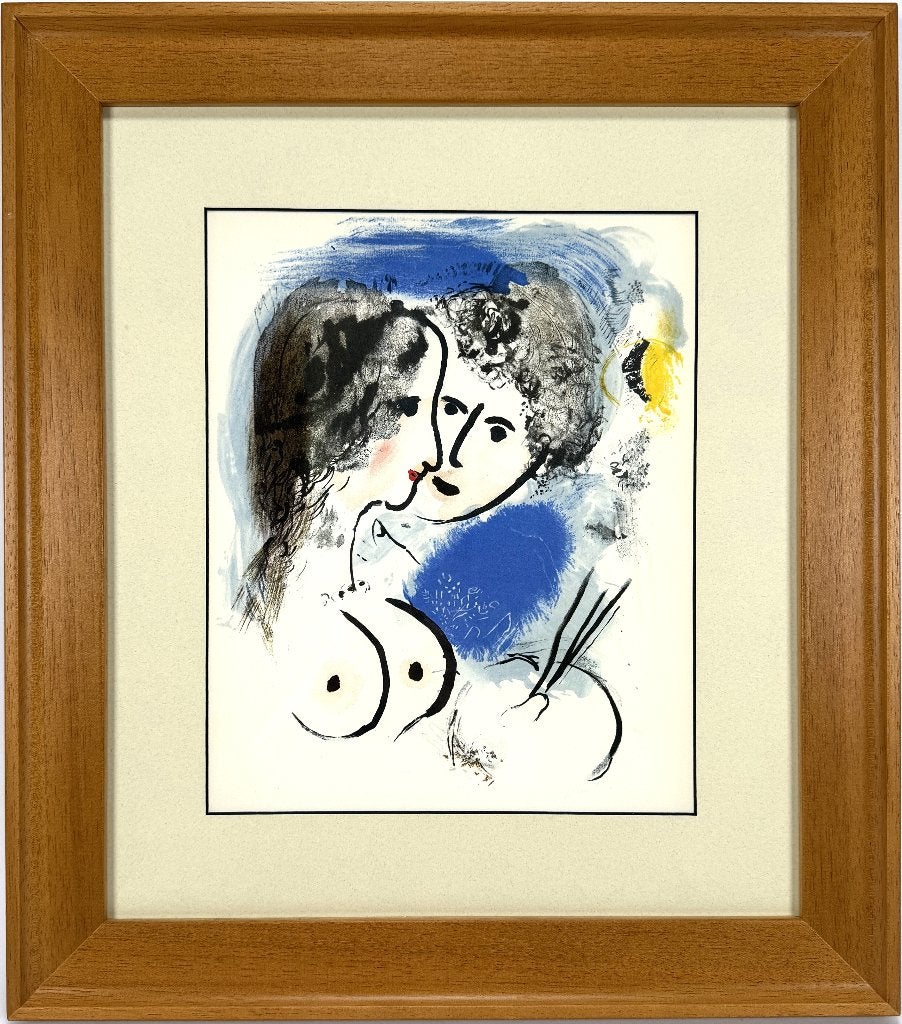 599. Offset-kleurenlitho, Marc Chagall, 1958, Ophalen of Verzenden