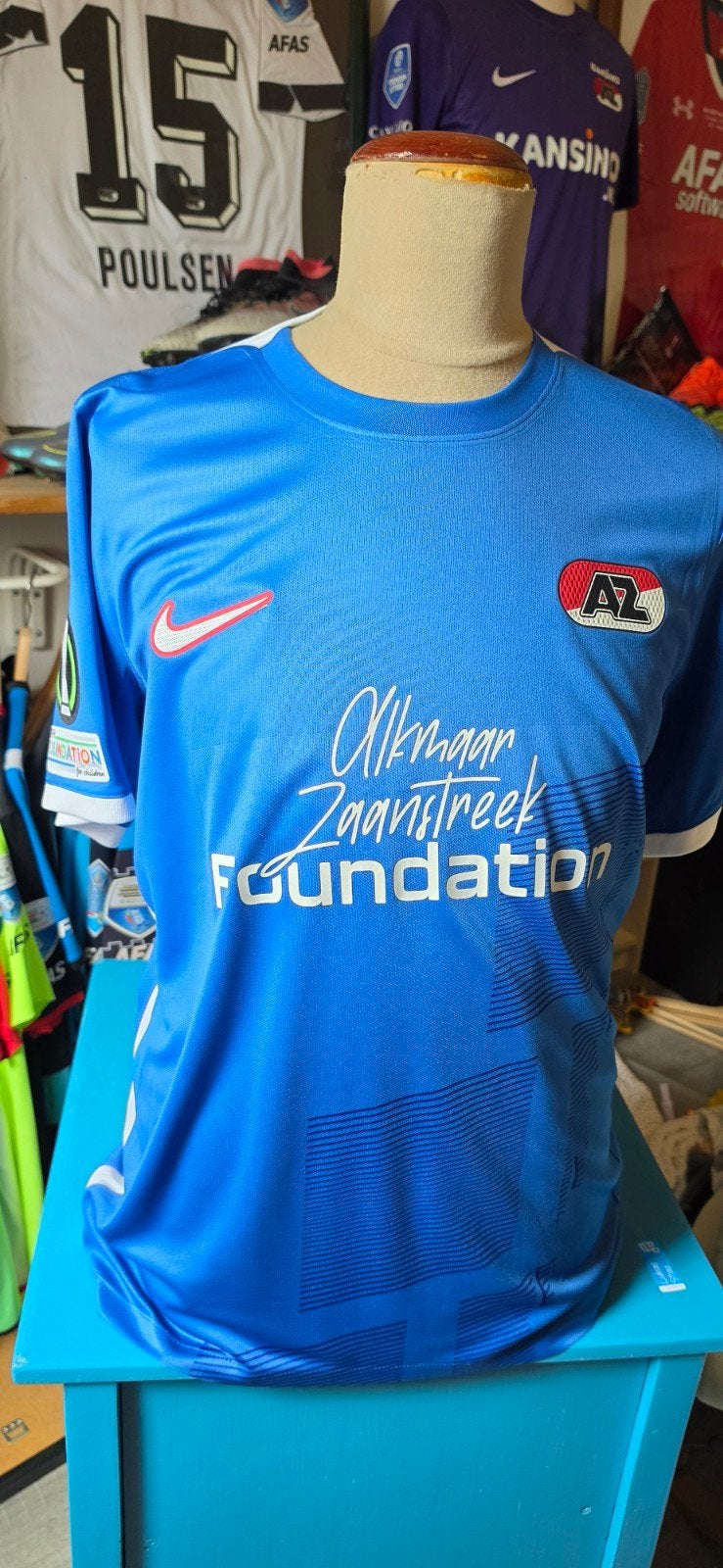Uniek AZ Match Prepared Shirt 22/23 - Conference League, Blauw, Nike, Overige maten, Ophalen of Verzenden