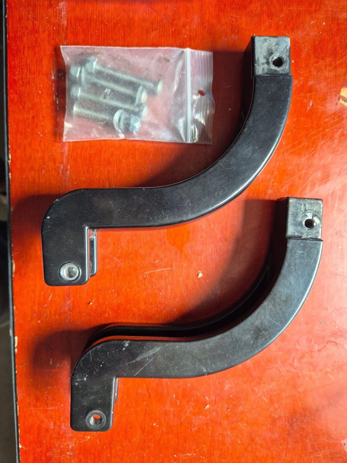 Voetsteunverlengers / Voetsteunverlager (Zwart Gecoat), Motoren, Ophalen of Verzenden