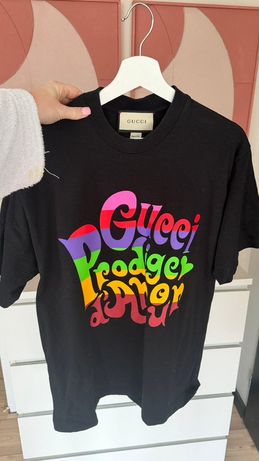 Gucci shirt unisex M, Ophalen of Verzenden, Zo goed als nieuw, Maat 48/50 (M), Zwart