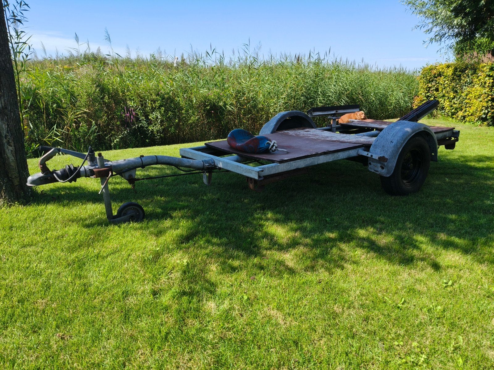 Trailer / onderstel voor klein bootje, Watersport en Boten, Ophalen, Gebruikt, Overige typen, Motorboot