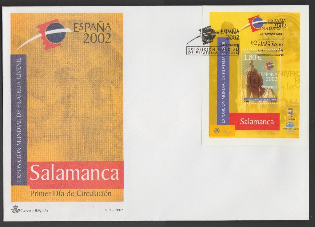 Spanje - FDC Michelnr 3723 - kathedraal van Salamanca, Verzenden, Postfris