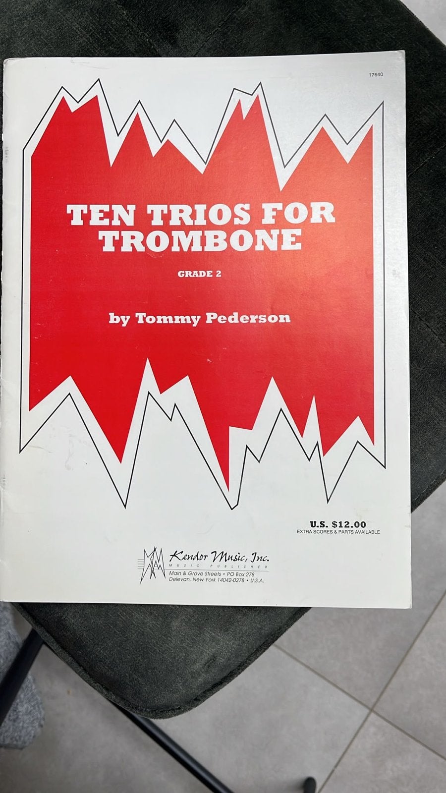 Ten Trios for Trombone - Tommy Pederson (Grade 2), Gebruikt, Klassiek, Ophalen of Verzenden, Artiest of Componist
