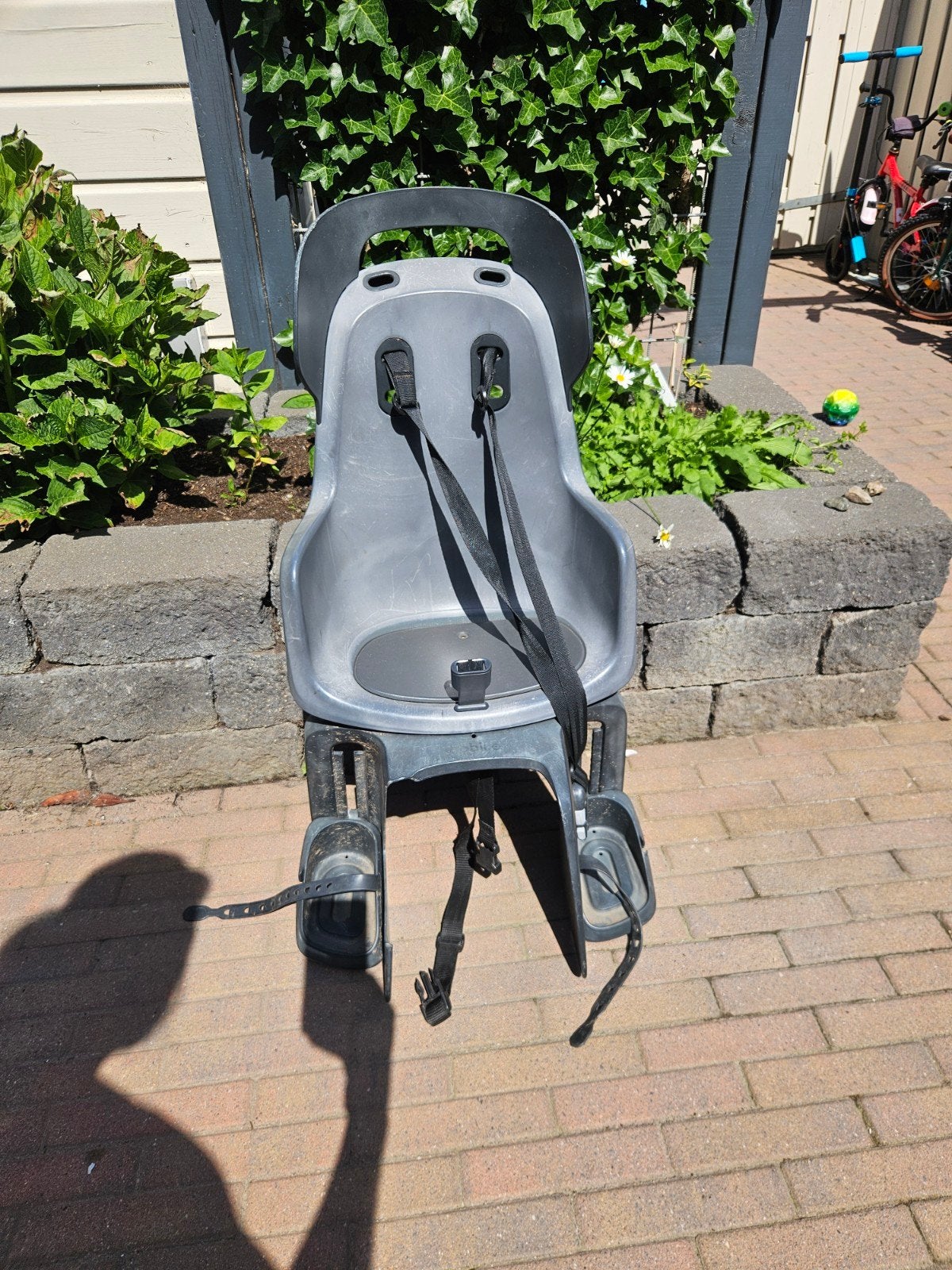Bobike maxi go fietsstoeltje voor achterop, grijs, Ophalen, Achterzitje, Onbekend, 9 t/m 18 kg