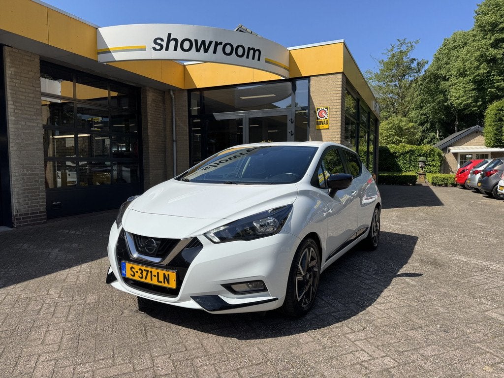 Nissan Micra 1.0 IG-T N-Design Bose Airco Navi Carplay, Auto's, Voorwielaandrijving, LED verlichting, Euro 6, Wit