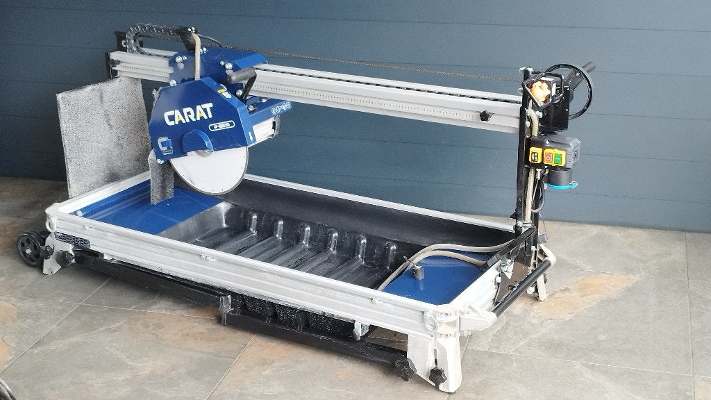Carat P-3510 - Laser Steenzaagmachine + zijtafel, Ophalen, 60 cm of meer, Overige typen, Zo goed als nieuw