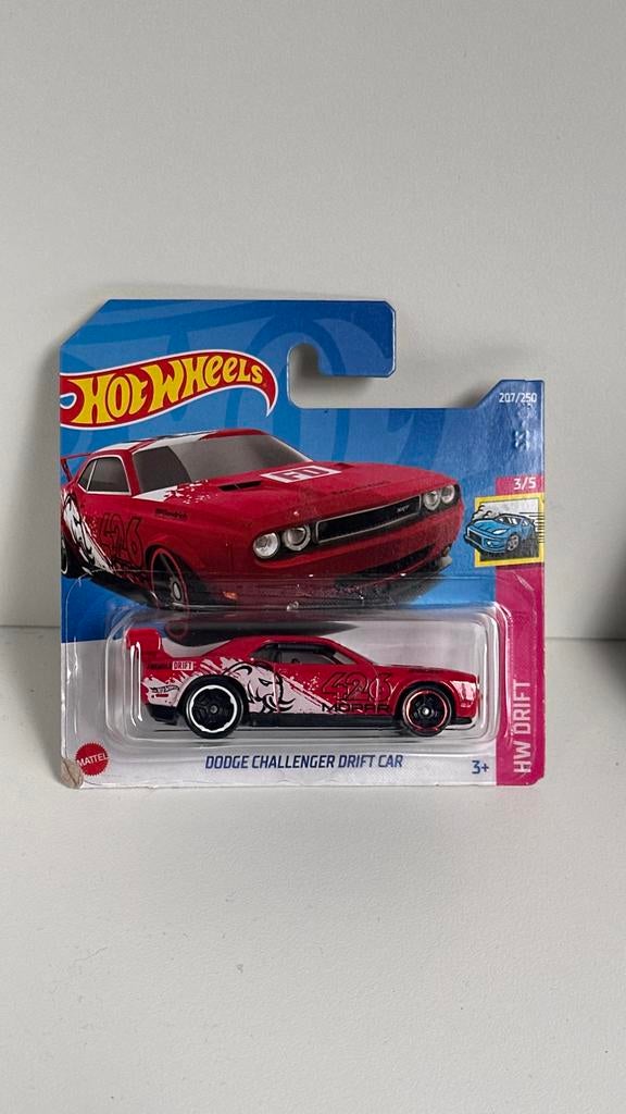Hot Wheels Dodge Challenger Drift Car 207/250, Kinderen en Baby's, Verzenden, Gebruikt