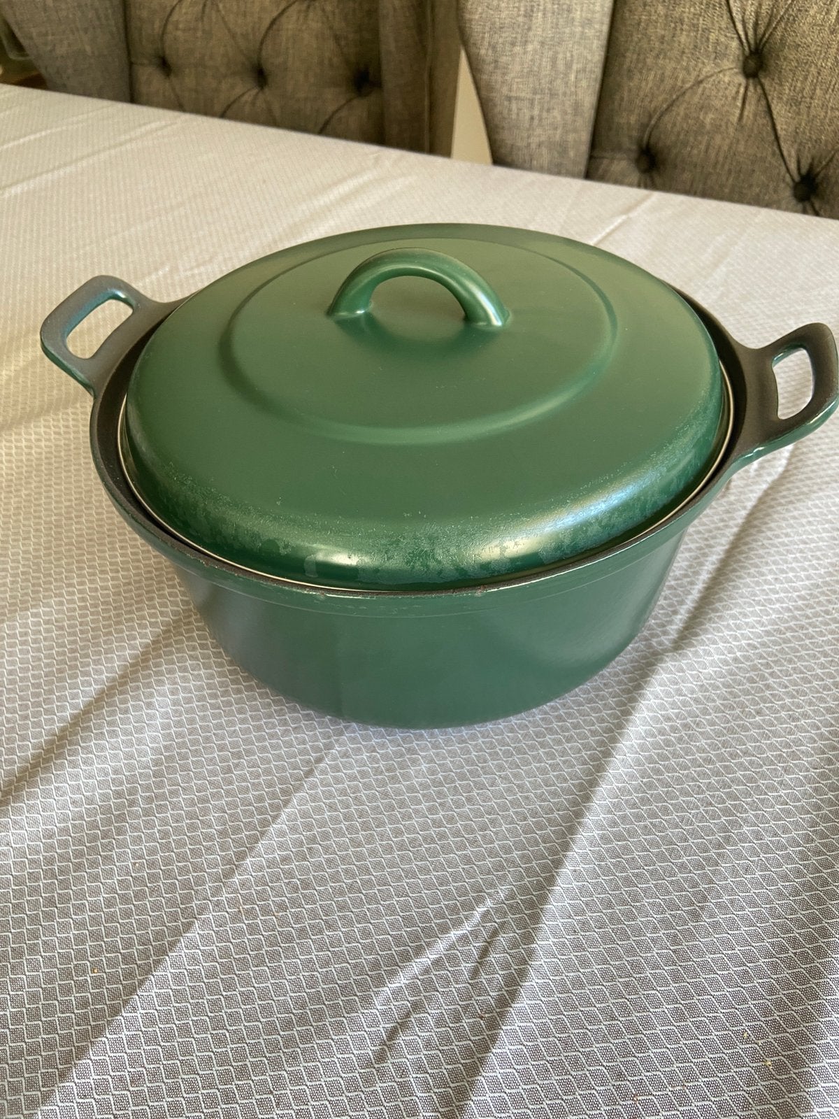 Gietijzeren braadpan 26 cm, Ophalen, Gebruikt, Met deksel, Overige merken