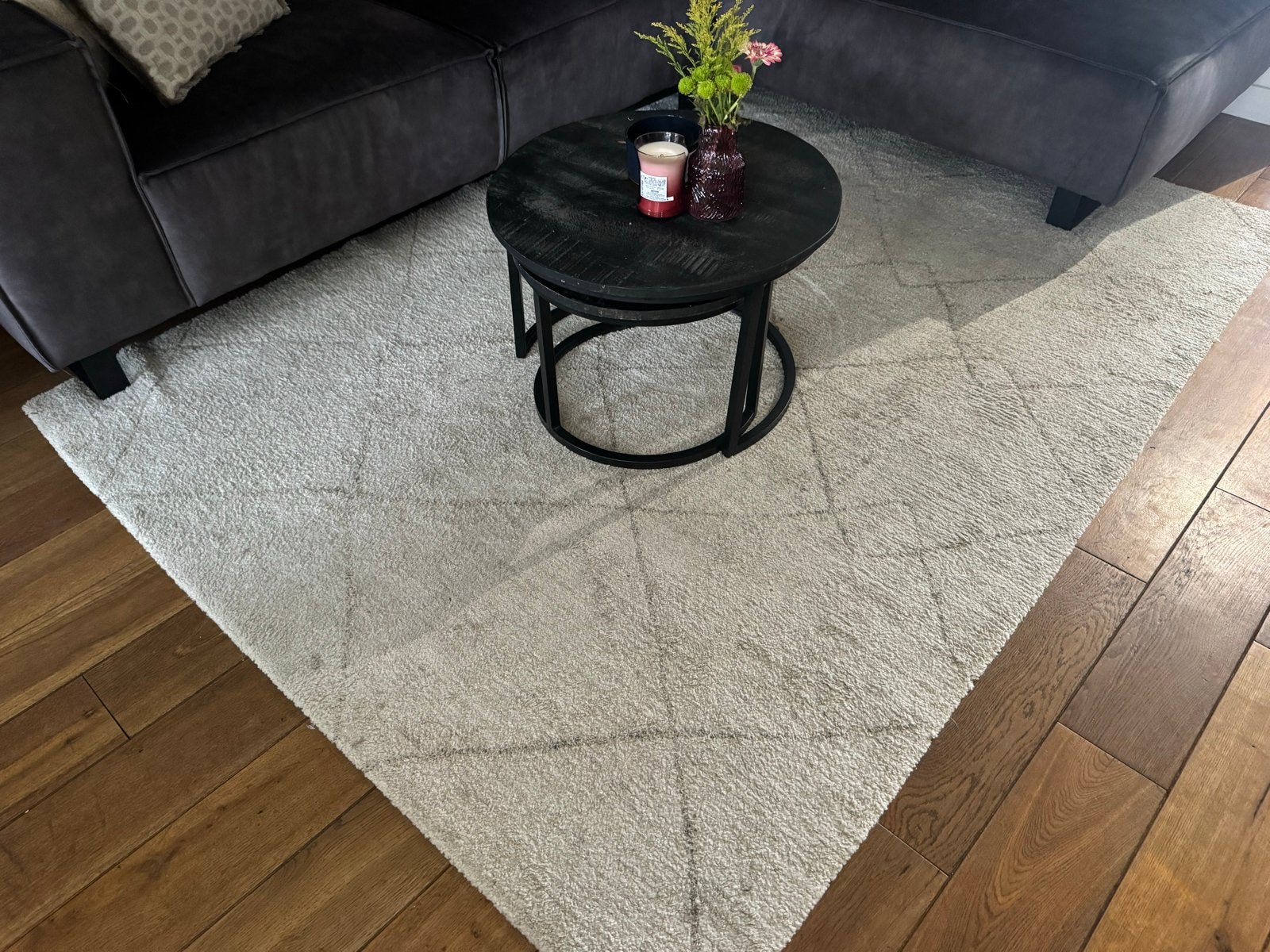 Ikea vloerkleed beige - 1 jaar oud, Ophalen, Gebruikt, Beige