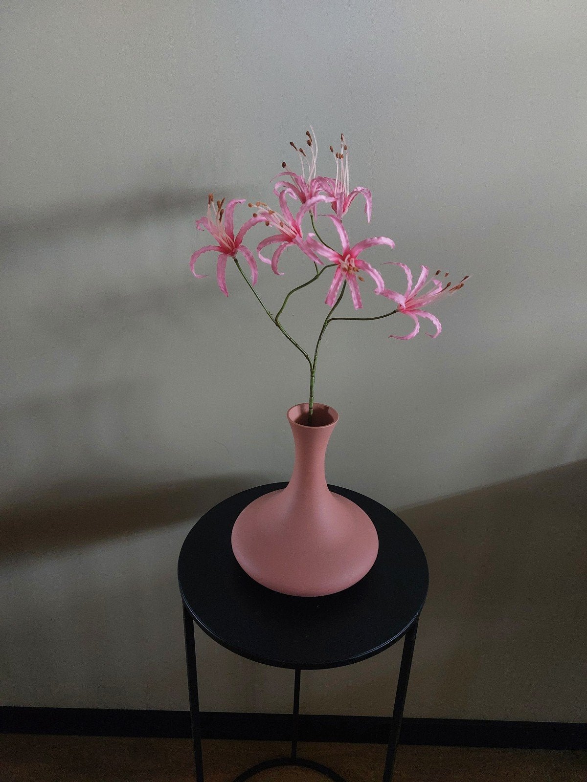 Silk-ka Kunstbloem Roze Amaryllis, Huis en Inrichting, Woonaccessoires | Kunstplanten en Kunstbloemen, Binnen, Roze, Nieuw, Textiel