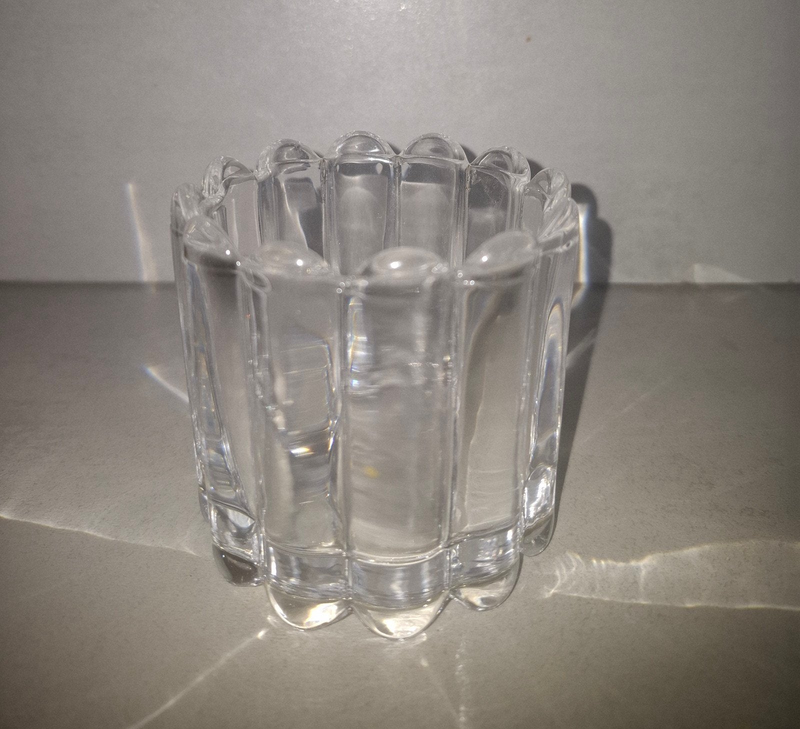 Glazen waxinelichthoudee, sfeerlichthouder, theelichthouder, Waxinelichthouder, Ophalen of Verzenden, HEMA, Glas