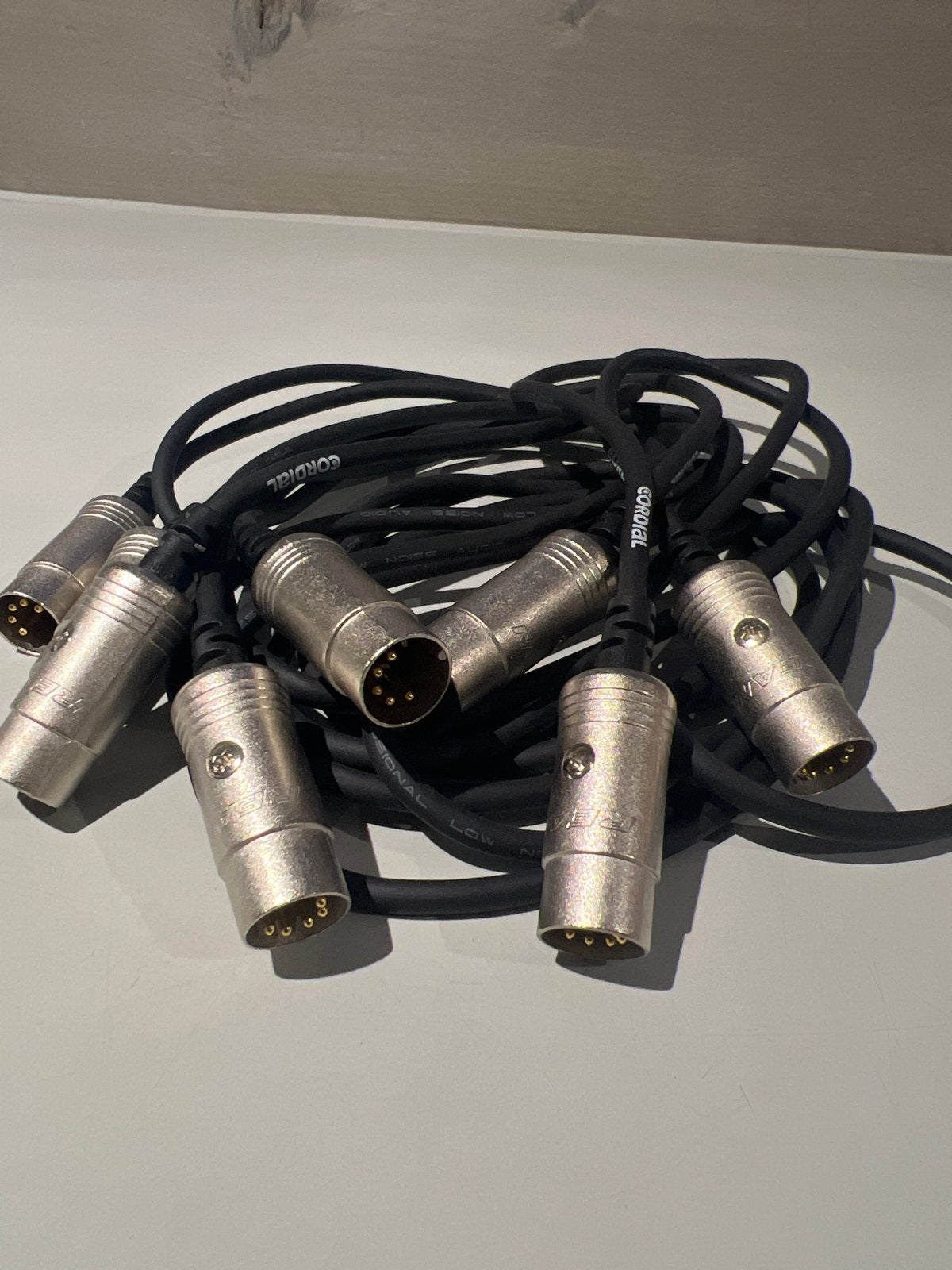 Set van 6 Cordial 5-pins XLR DMX kabels, N, N, Ophalen of Verzenden, Zo goed als nieuw