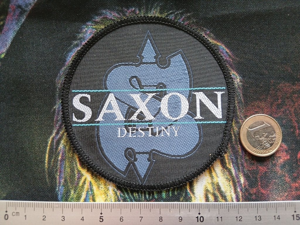 Saxon SALE leuke 1990 Destiny vintage patch 3, Ophalen of Verzenden, Nieuw, Kleding