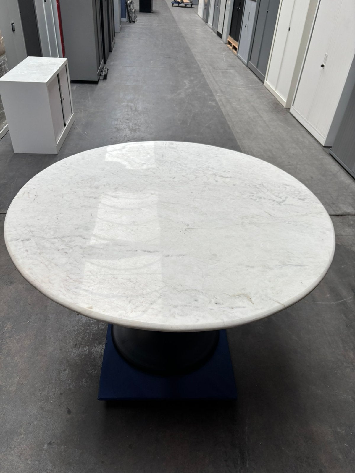 Marmeren Eetkamertafel | Rond | 120cm | Design Trompetvoet, Gebruikt, ., Overige materialen, Rond
