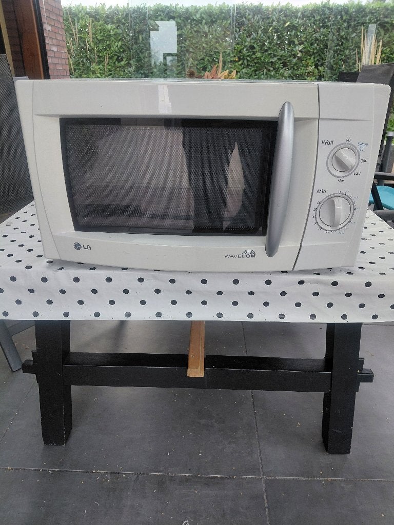 LG WaveDOM Magnetron - Wit, Gebruikt, Ophalen, Gebruikt, Magnetron, Draaiplateau