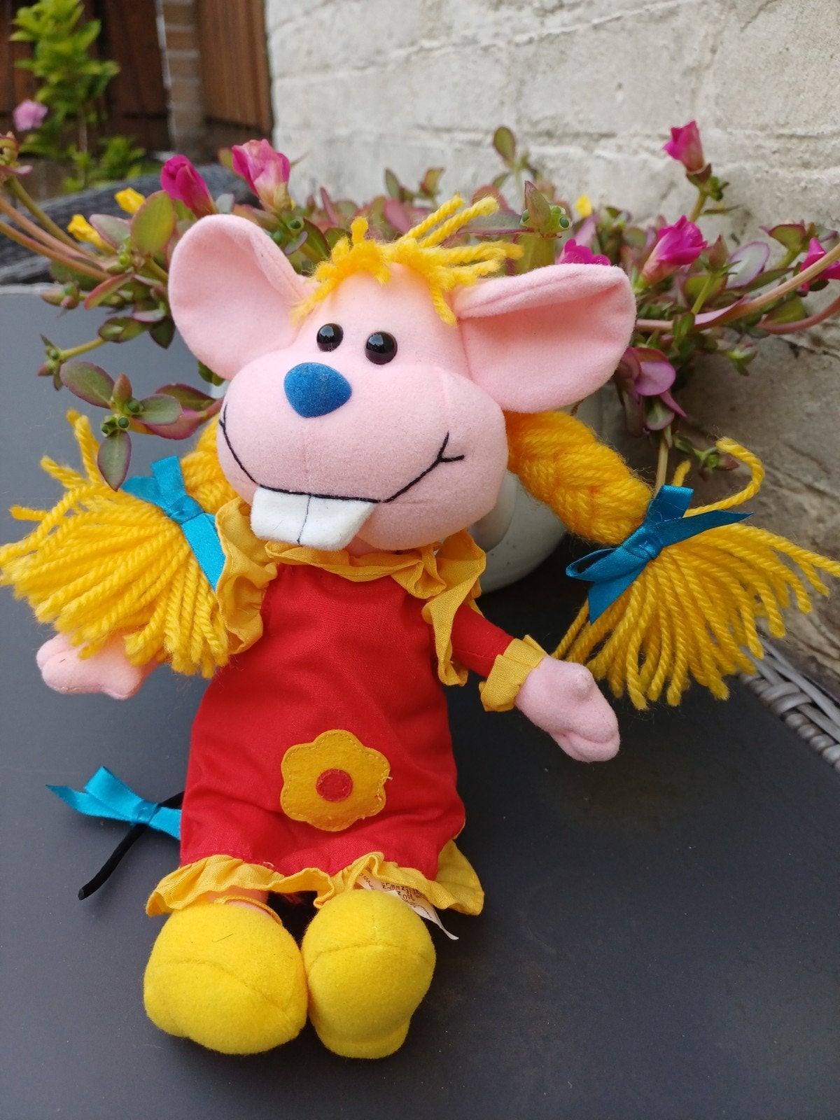 Knuffel Wizzy uit Wizzy en Woppy, Muis, Overige karakters, Ophalen of Verzenden, Zo goed als nieuw
