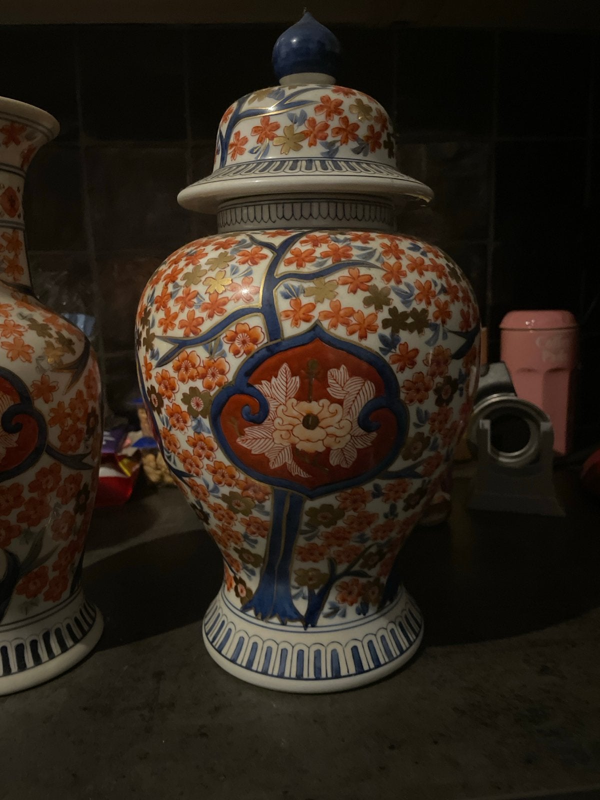 Set van 3 Fukagawa Imari Vazen - Japans Porselein, Ophalen of Verzenden