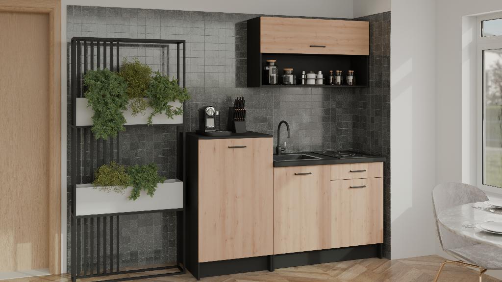 keuken nieuw klein maar fijn nieuw in 2 kleuren, Huis en Inrichting, Keuken | Complete keukens, Overige materialen, Zwart, Nieuw