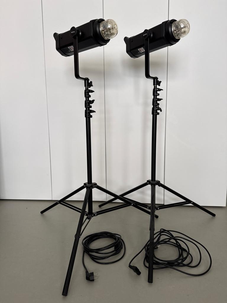 Bowens Gemini GM1000 Pro Studioflitsset Statieven en Tas, Audio, Tv en Foto, Fotografie | Fotostudio en Toebehoren, Ophalen, Gebruikt