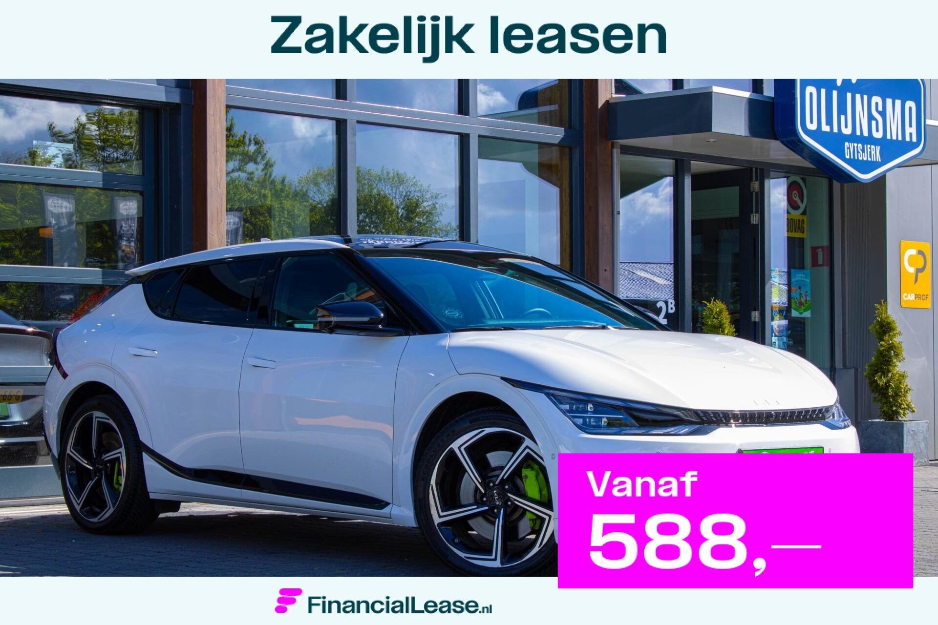 Kia EV6 Performance GT AWD 77.4 kWh|Stoel Verkoeling+Verwarm, Automaat, Met garantie (alle), Leder, Vierwielaandrijving