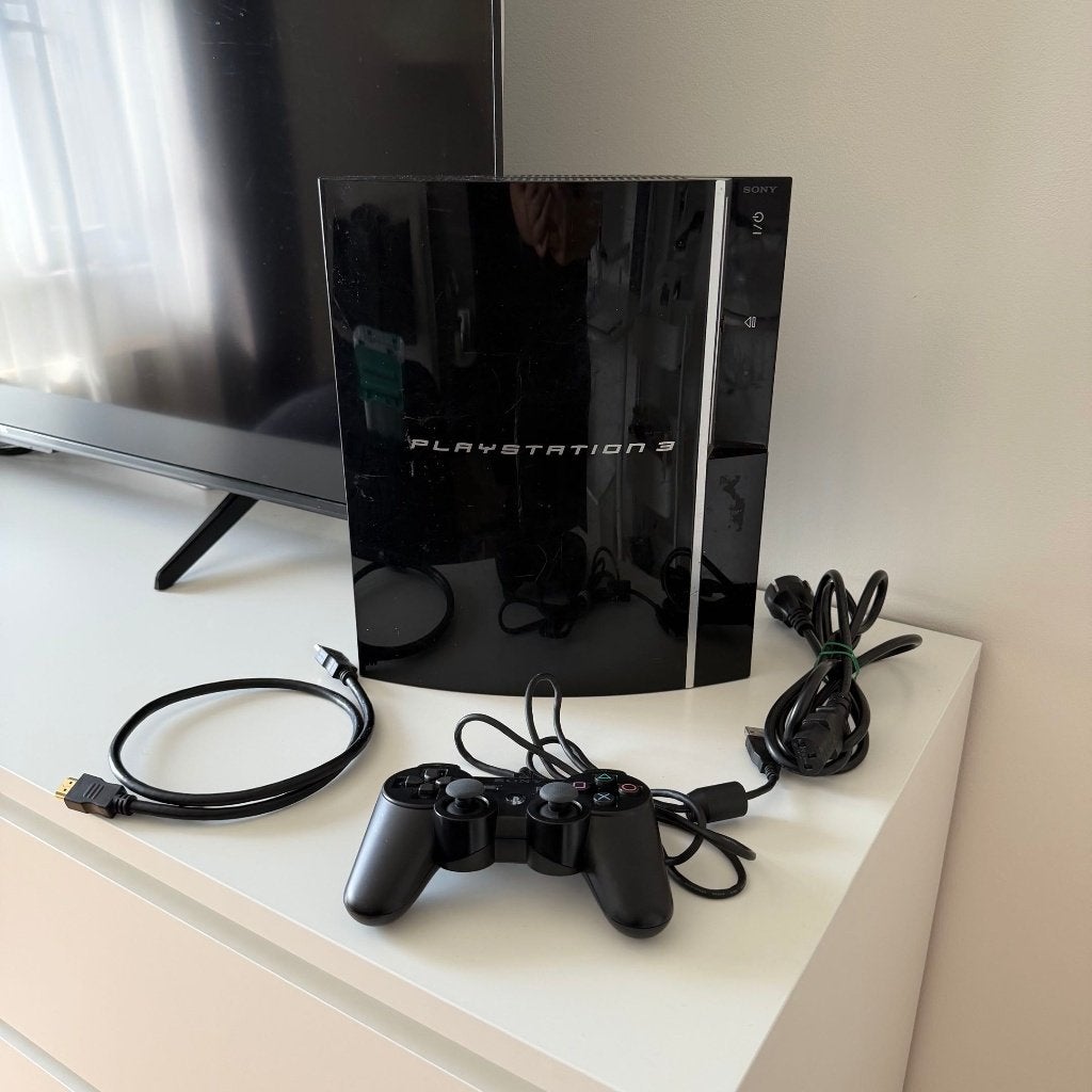PlayStation 3 Phat (80 GB) + 1 Controller & Kabels - Werkend, Spelcomputers en Games, Spelcomputers | Sony PlayStation 3, Gebruikt