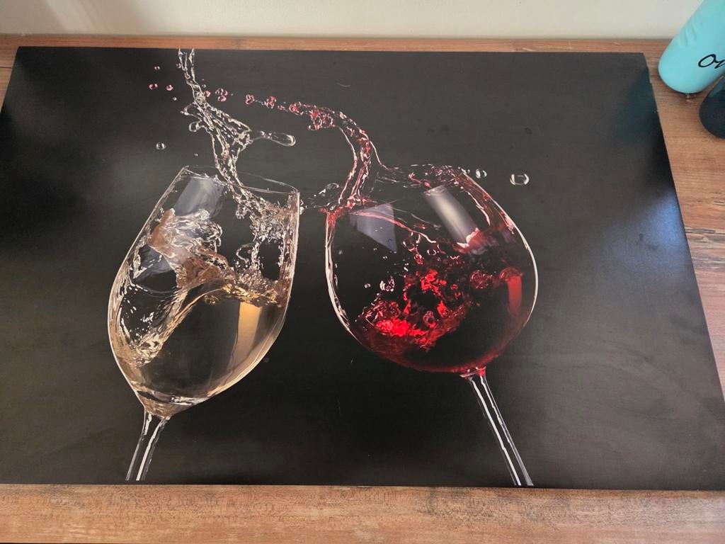 Inductiekookplaat beschermer 80x50 cm - Wijn design, Ophalen of Verzenden, Nieuw