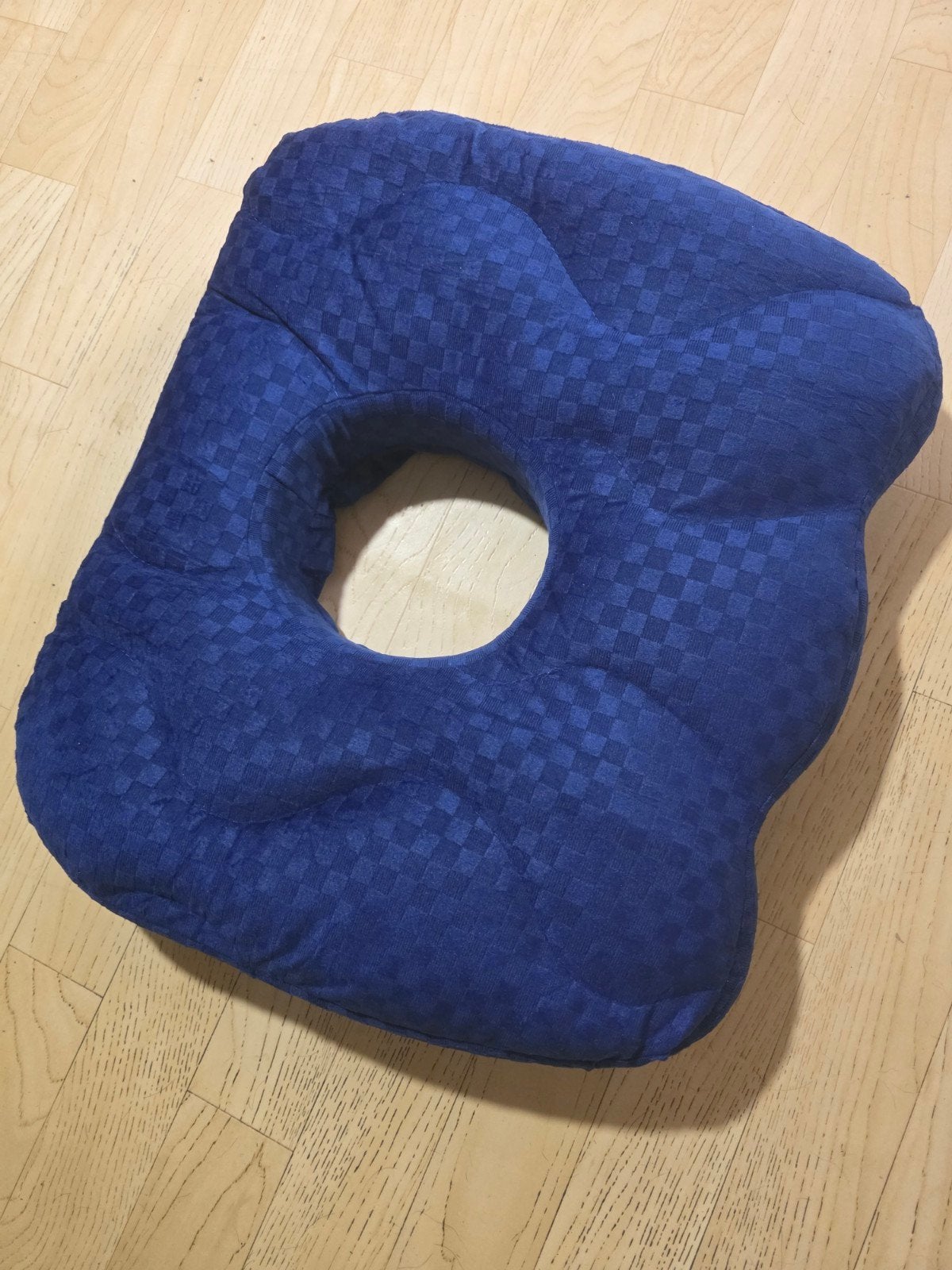 Zitkussen met uitsparing - Blauw, Overige merken, Gebruikt, Blauw, Ophalen of Verzenden