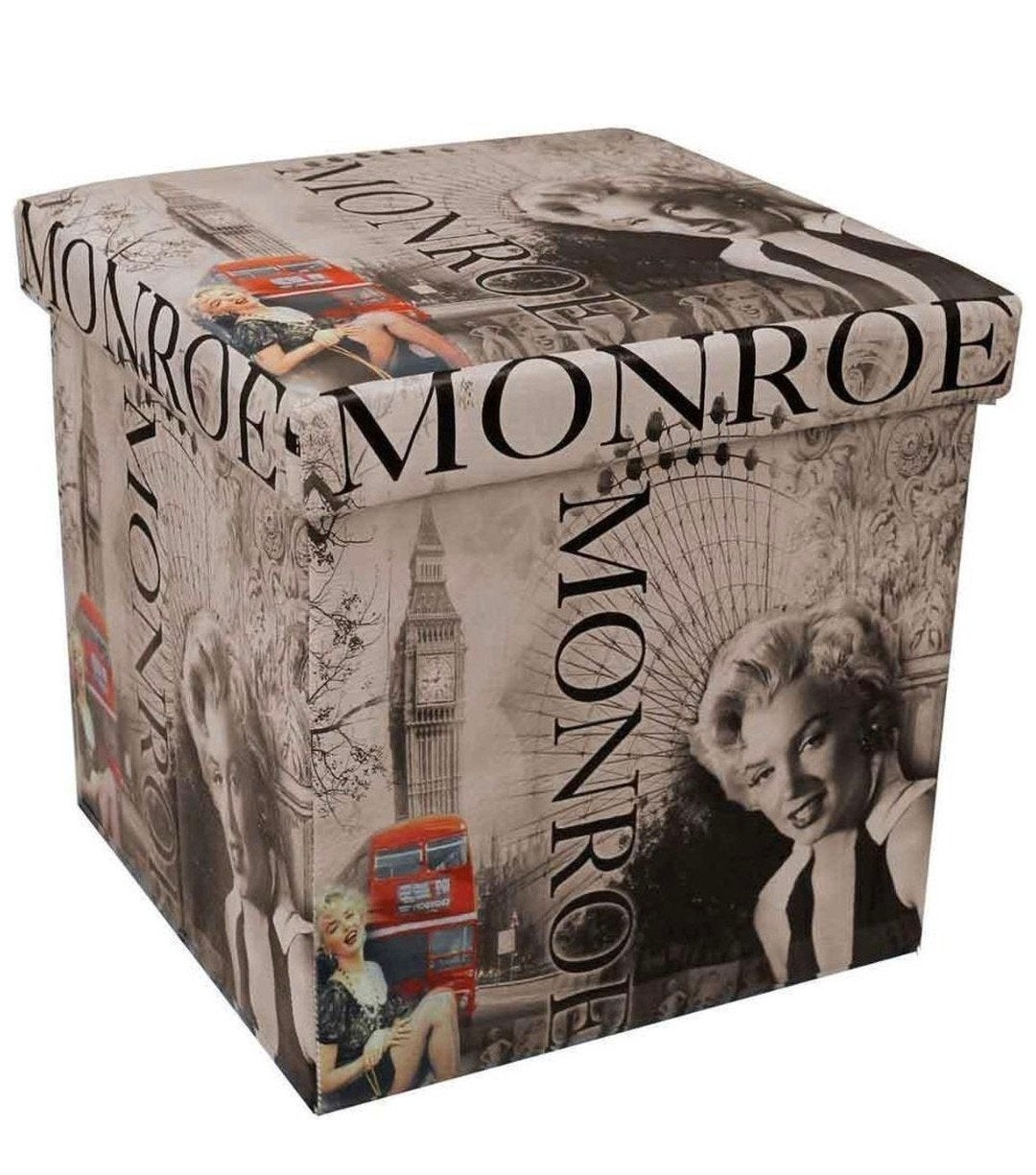 Edco Opvouwbare poef Monroe - 38x38x38cm - hocker, Ophalen of Verzenden