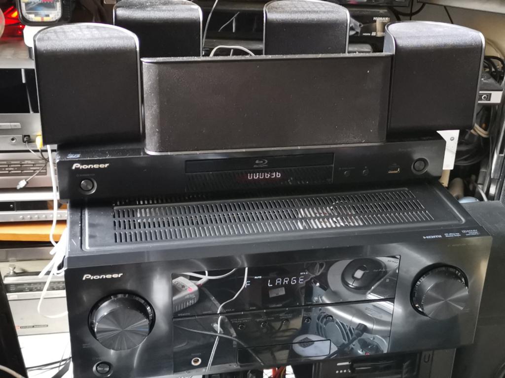 PIONEER VSX-527-K & BDP-150 Blu-Ray-3D & speakers soundbar, Audio, Tv en Foto, Home Cinema-sets, Gebruikt, 70 watt of meer, Ophalen of Verzenden