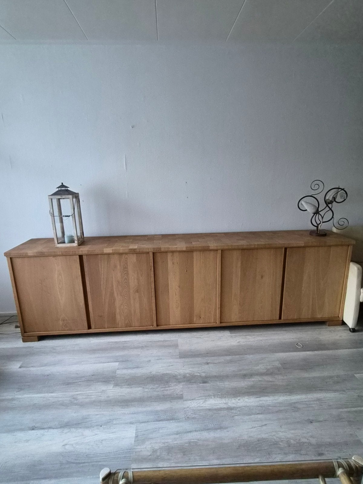 Prachtig mooie massief eiken dressoir 310 breed, Ophalen, Met deur(en), Eikenhout, Zo goed als nieuw