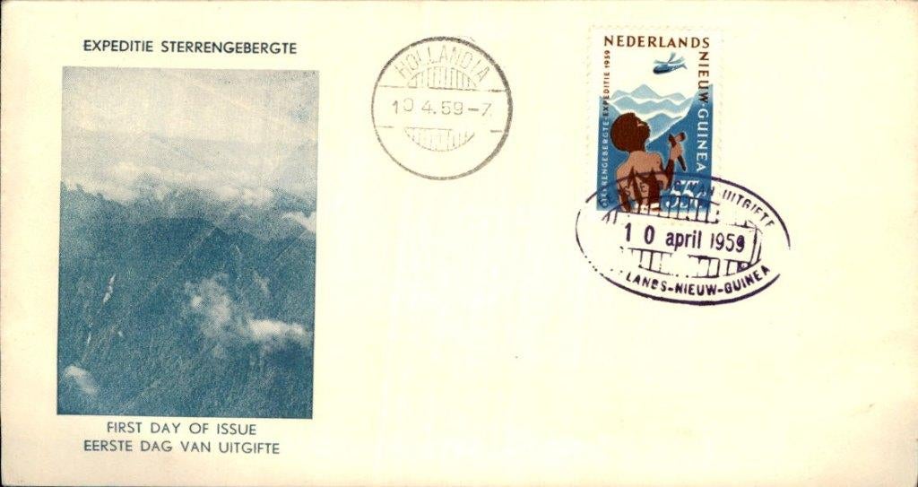 Nieuw Guinea - FDC - 1959, Postzegels en Munten, Brieven en Enveloppen | Nederland, Verzenden, Envelop