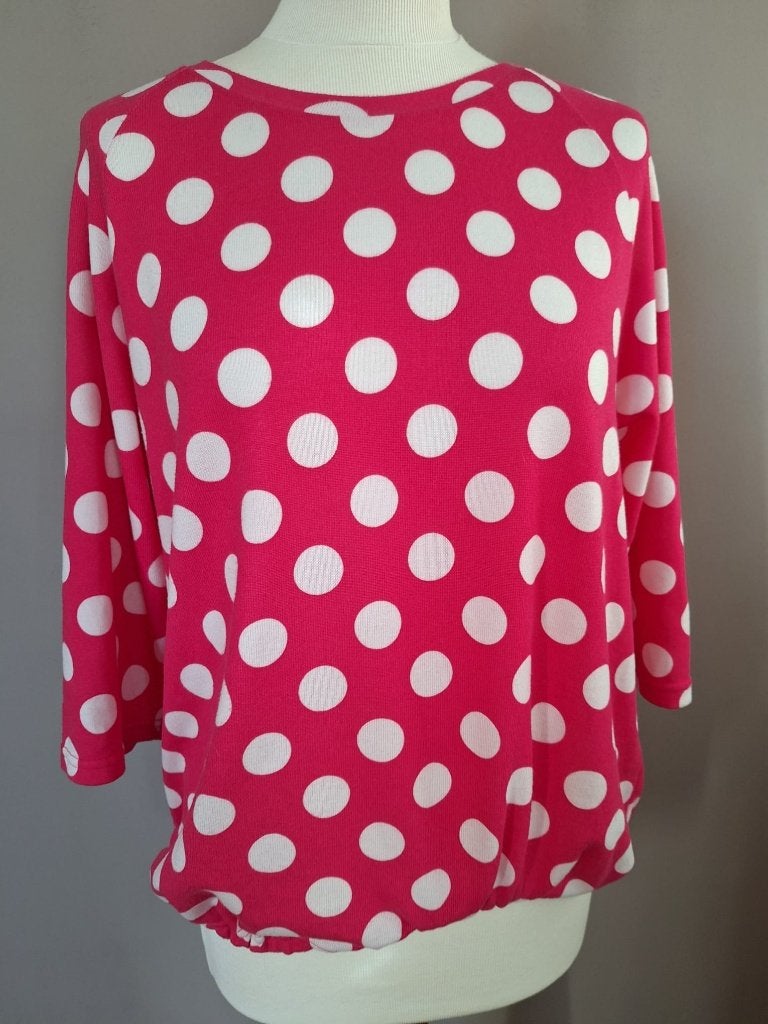 Nieuwe zachte roze stretch trui stippen van Fransa, maat L, Fransa, Maat 42/44 (L), Nieuw, Ophalen of Verzenden