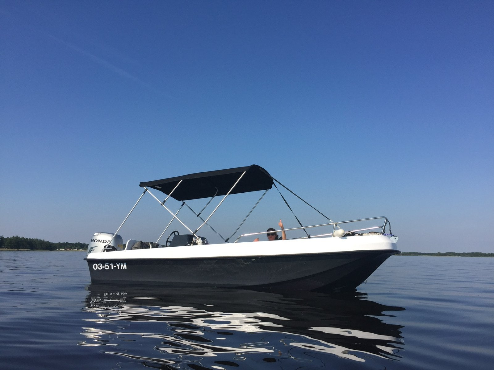 Prachtige consoleboot (5,5 mtr) & 90 pk Honda, Watersport en Boten, Motorboten en Motorjachten, Gebruikt, Buitenboordmotor, 6 m