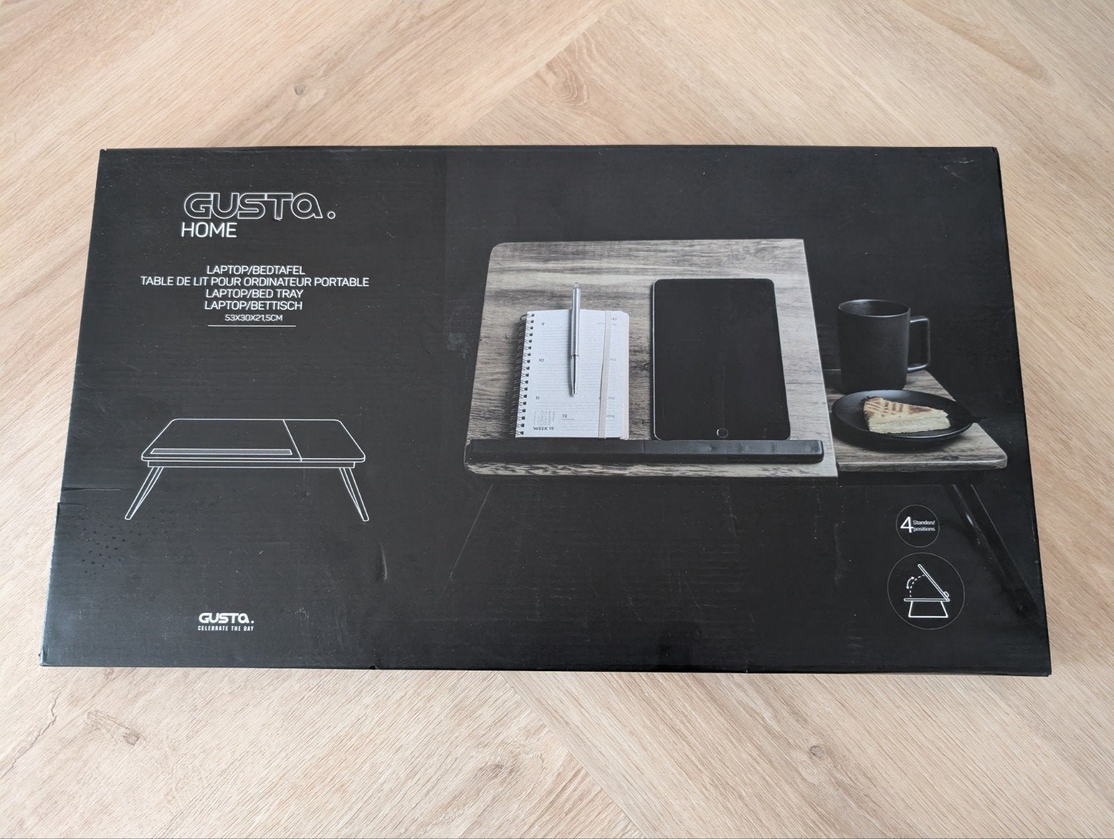 Gusta Home Laptop bedtafel nieuw, Minder dan 45 cm, Minder dan 55 cm, Modern, functioneel, Nieuw