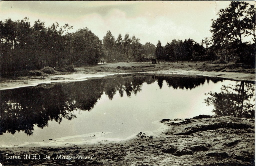 Ansichtkaart Laren (NH) Mauve vijver, Verzenden, 1940 tot 1960, Gelopen, Noord-Holland