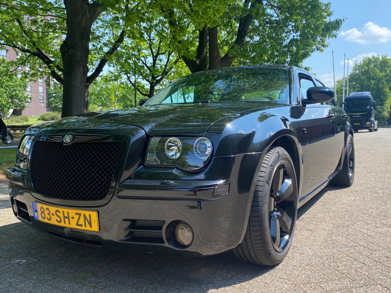 Chrysler 300C 3.5 I V6 AUT 2006 Zwart, Auto's, Automaat, 1715 kg, Zwart, Grijs