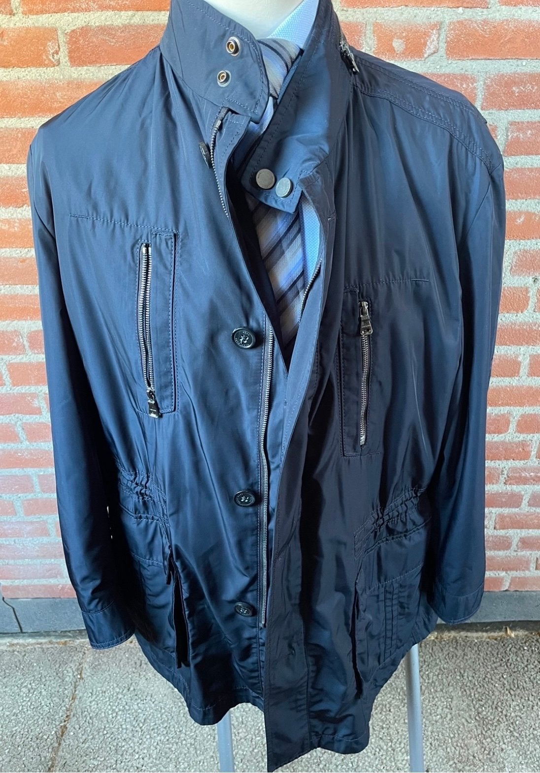 Hugo Boss Cubenz herenjas - Maat 56 (XL), Ophalen of Verzenden, Zo goed als nieuw, Maat 56/58 (XL), Blauw