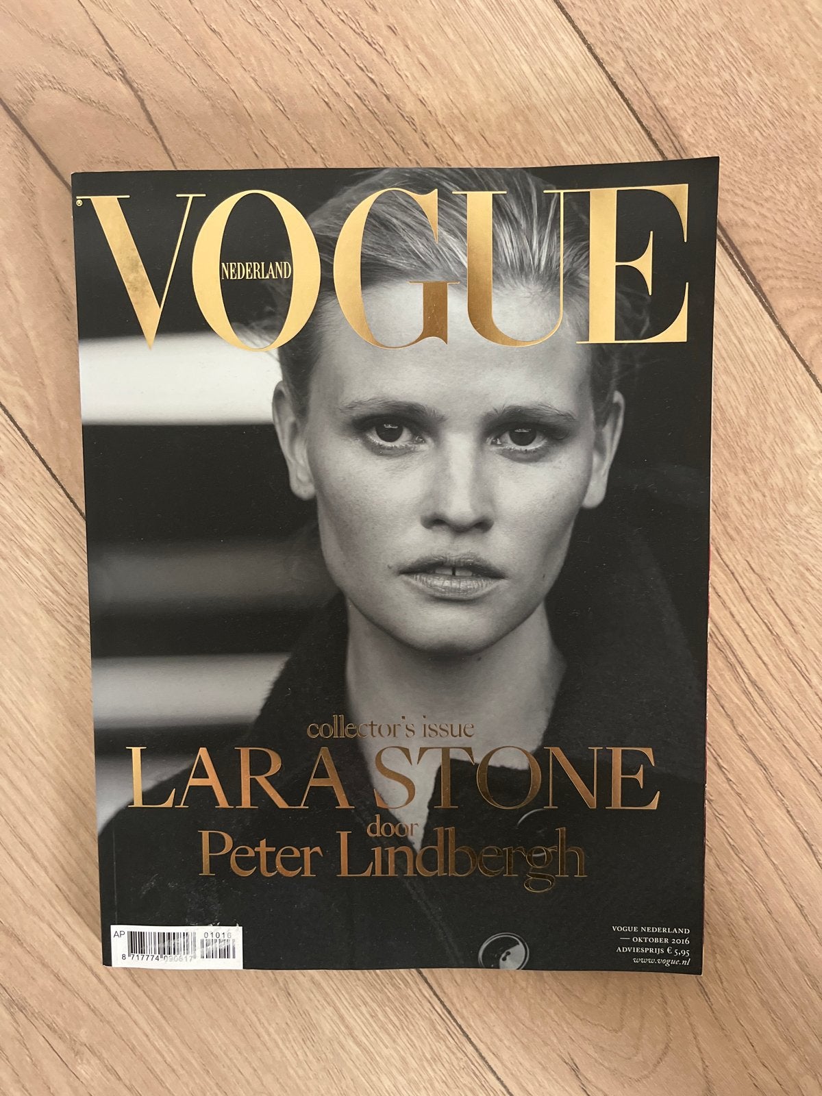 Vogue Nederland Collector's Issue Lara Stone Peter Lindbergh, Ophalen of Verzenden, Zo goed als nieuw, Glossy