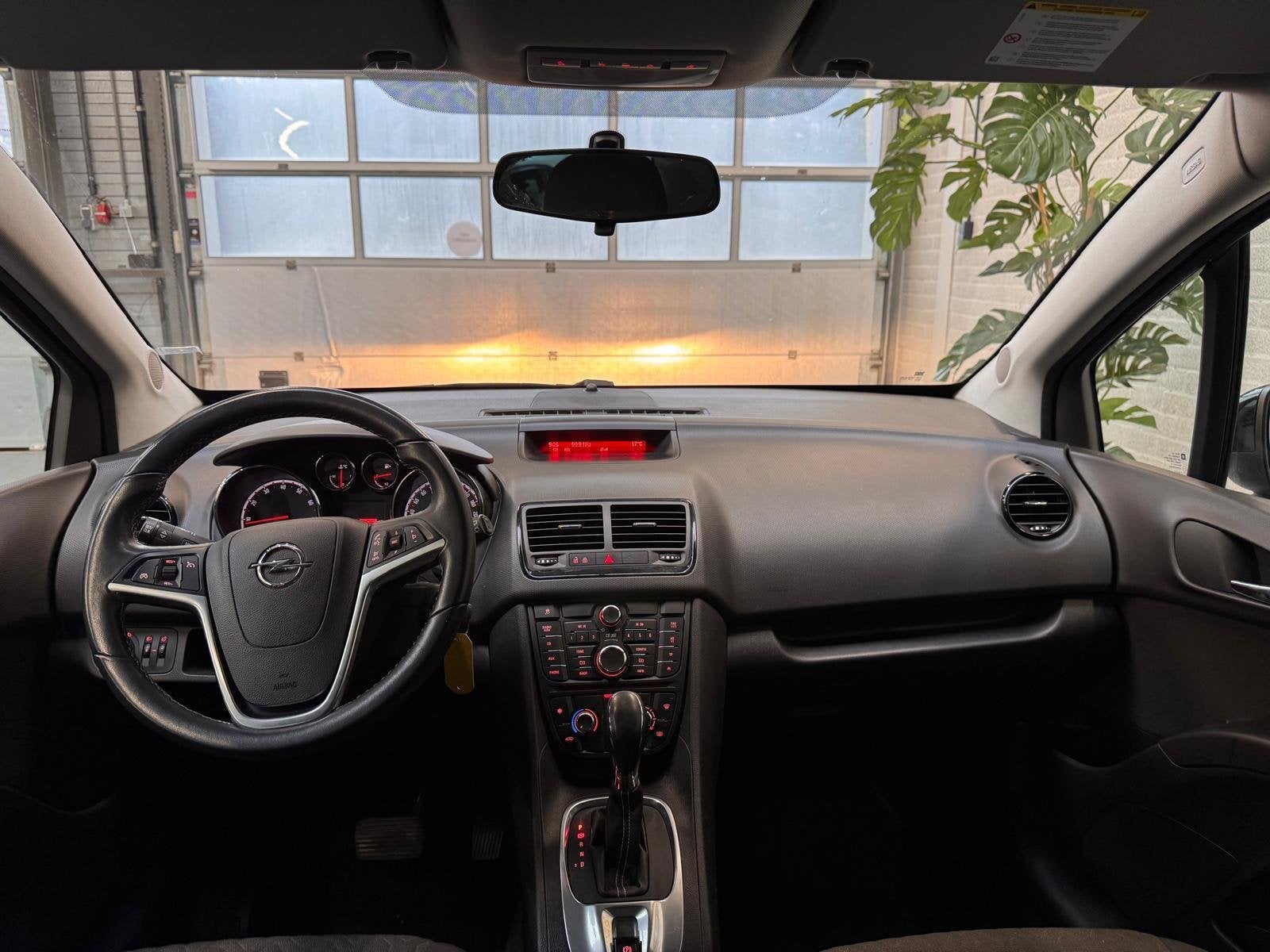 Opel Meriva 1.4 Turbo Cosmo | NAP auto | Automaat | Trekhaak, Auto's, Euro 5, Stof, Gebruikt, Zwart