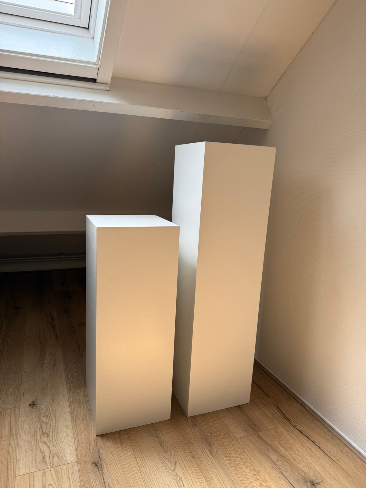 Witte MDF zuilen voor bruiloft / planten, Ophalen, Nieuw