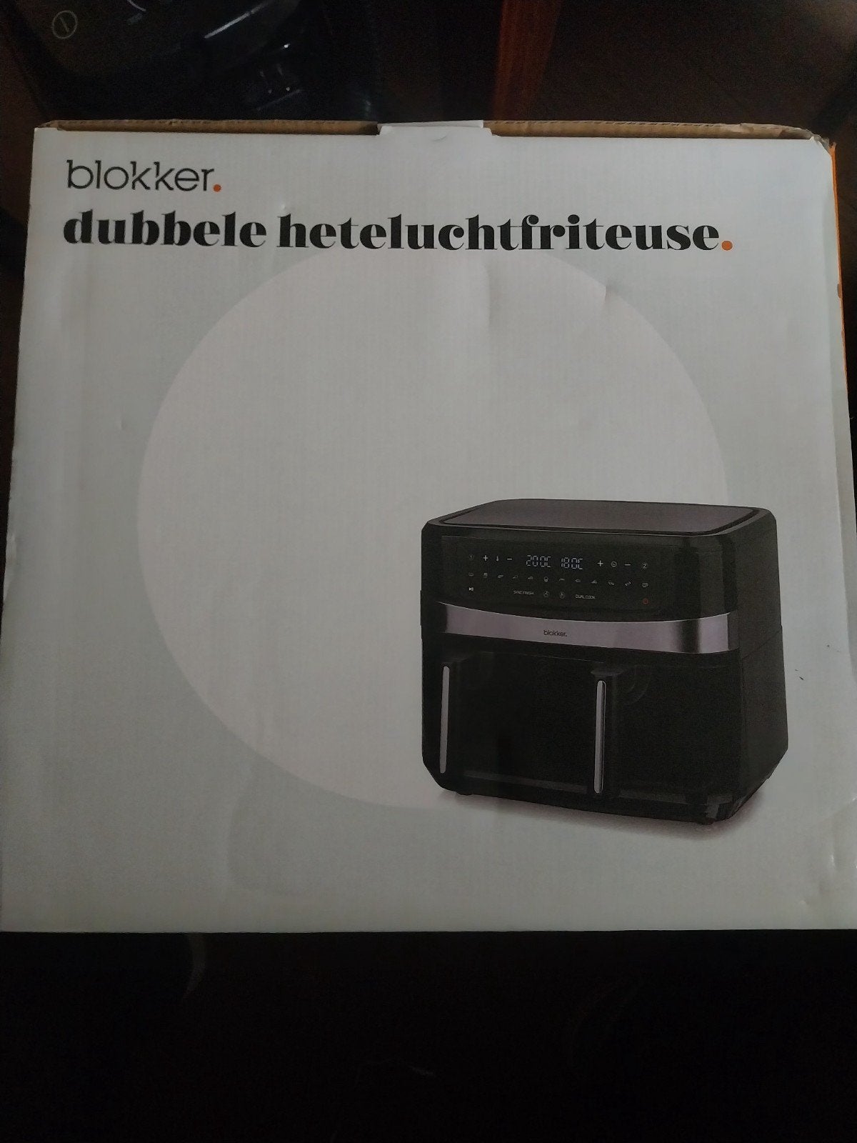 Blokker Dubbele Heteluchtfriteuse - Nieuw in Doos, Ophalen of Verzenden, Nieuw, Airfryer