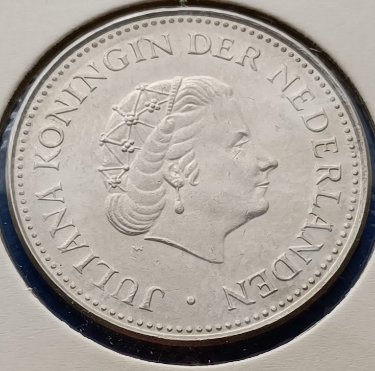 1 Gulden 1971 Nederlandse Antillen - Juliana UNC, Verzenden, Koningin Juliana, 1 gulden, Losse munt