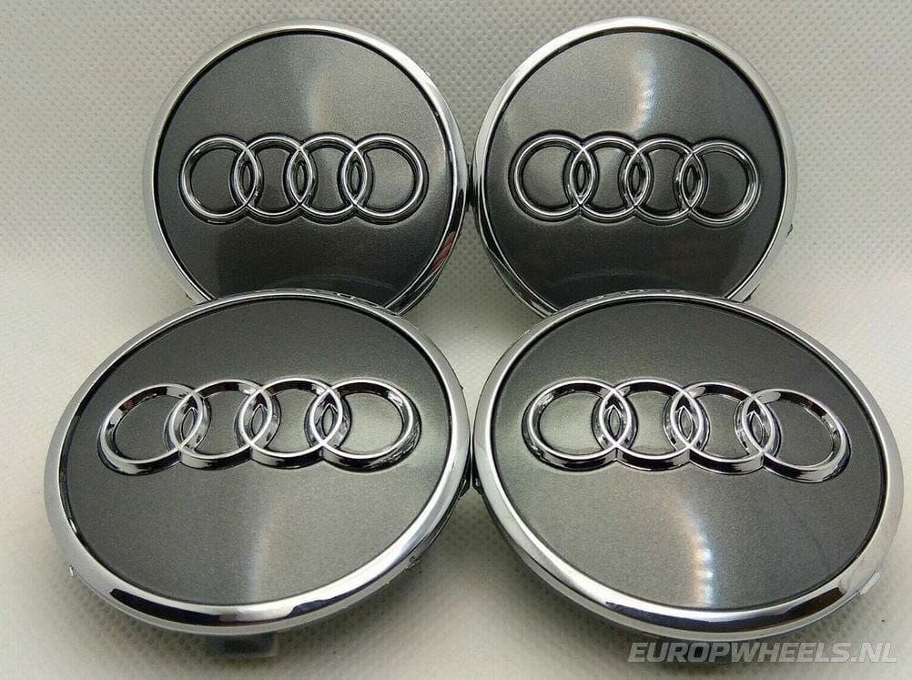 AUDI Logo naafdoppen ø 61 mm 4M0601170 Naafkap Grijs