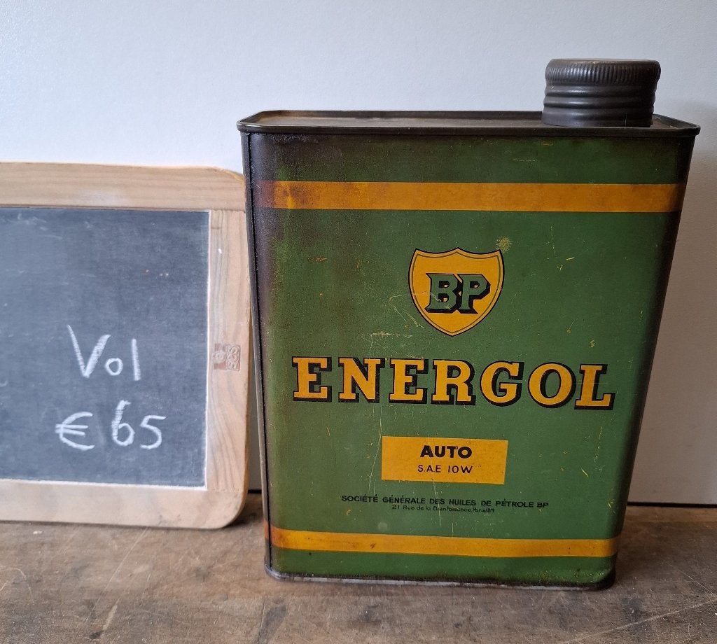 4. Diverse olie blikken dunlop reclame items auto, Ophalen of Verzenden, Gebruikt, Reclamebord