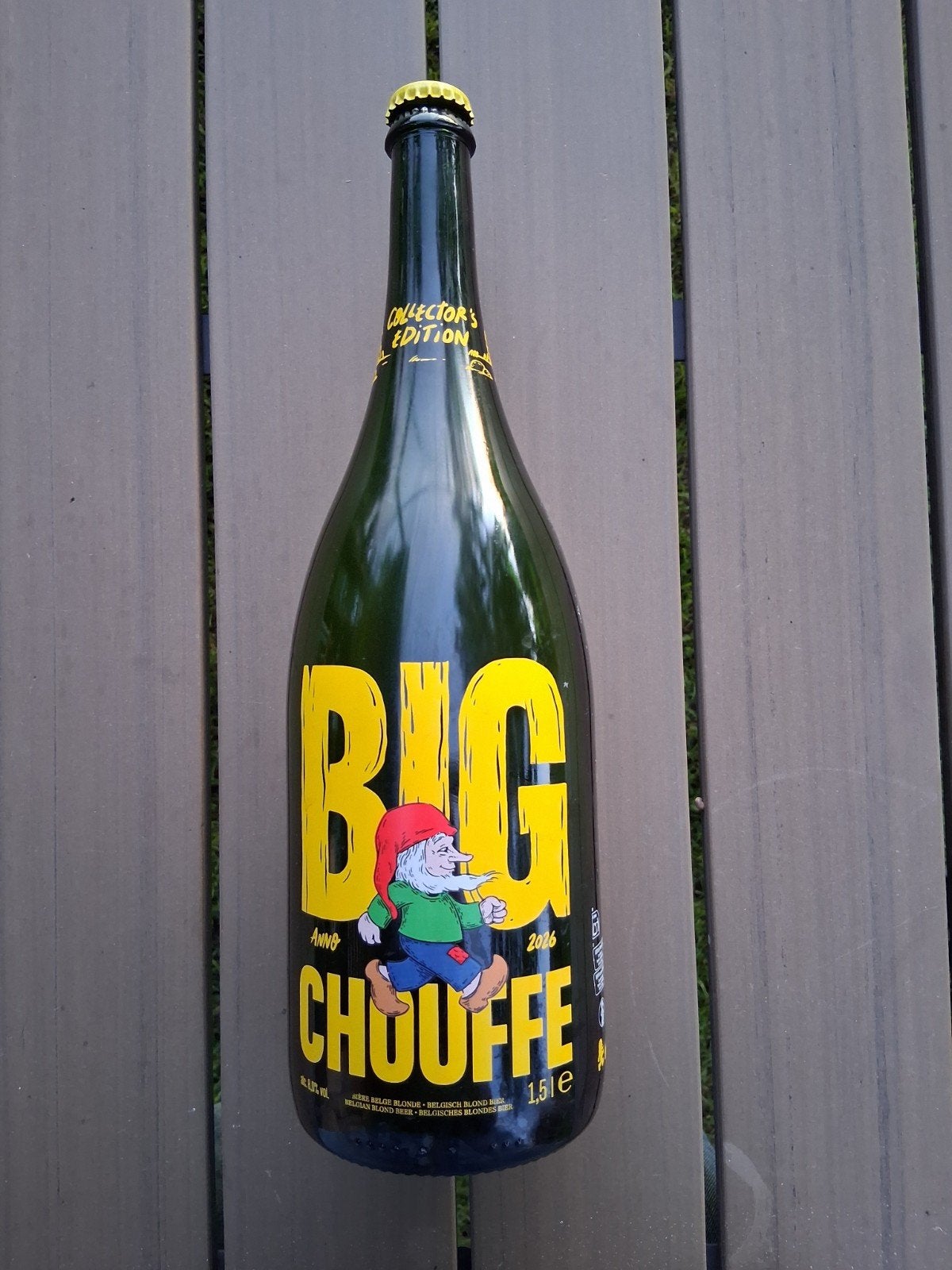 La Chouffe Big Chouffe 1,5L Collector's Edition 2026 (leeg), Ophalen of Verzenden, Zo goed als nieuw, Flesje(s), Overige merken