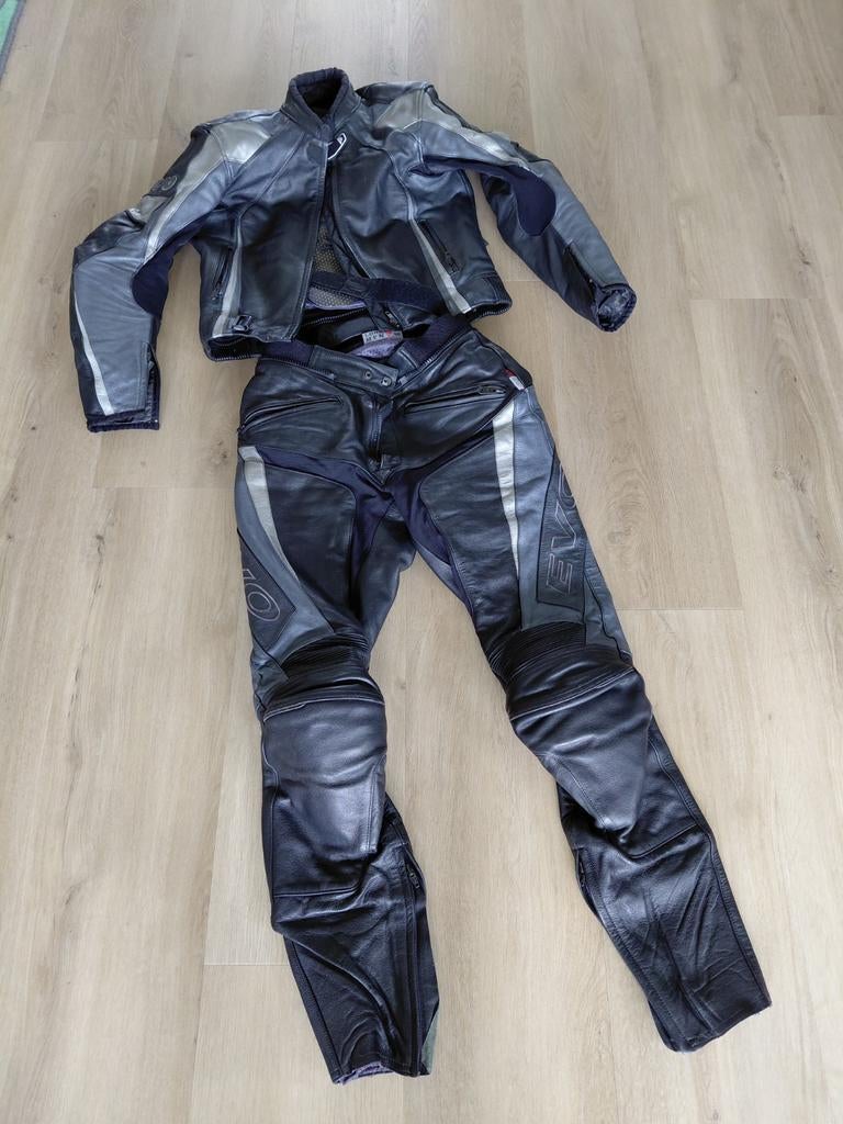 Leren combipak (jas en broek) - Evolution, Ophalen, Evolution, Tweedehands, Heren