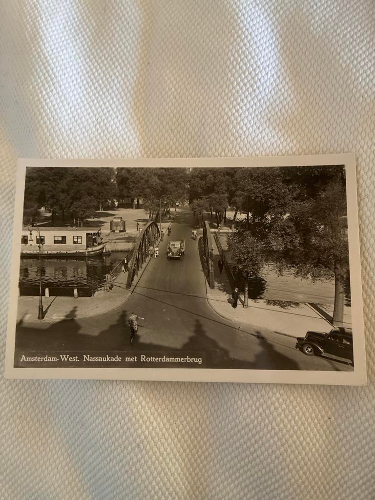 Amsterdam-West: Nassaukade met Rotterdammerbrug (ca. ca. 193, Ophalen of Verzenden, 1920 tot 1940, Ongelopen, Noord-Holland