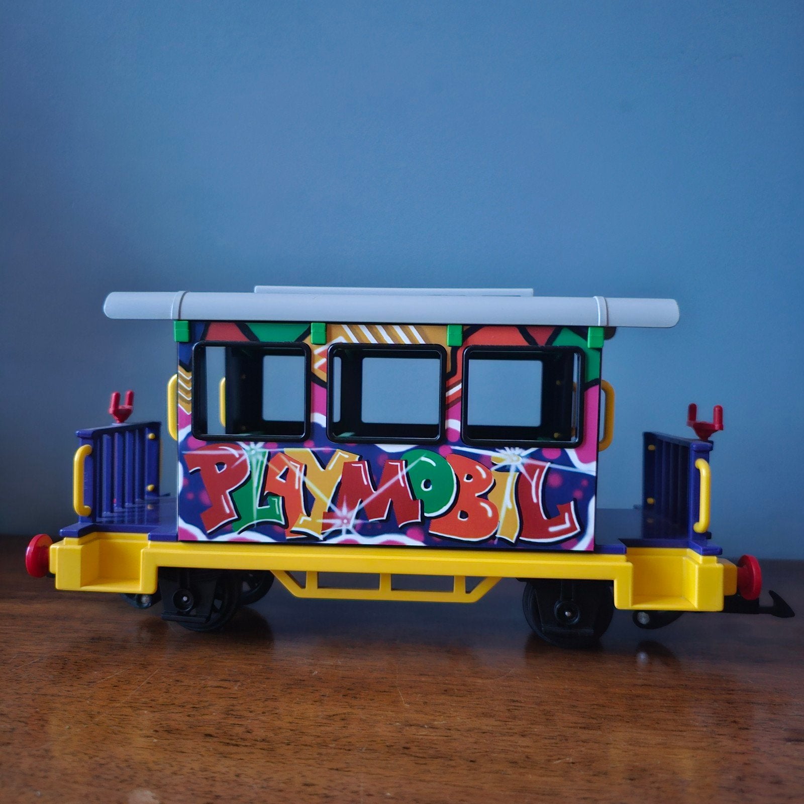 playmobil trein wagon 4118 graffiti, Ophalen of Verzenden, Zo goed als nieuw