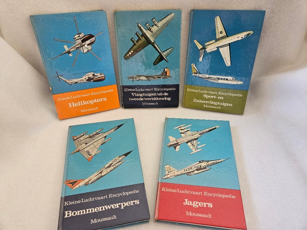 5x Kleine Luchtvaart Encyclopedie. Uitg Moussault '67-'70, Boeken, Ophalen of Verzenden, Zo goed als nieuw, Voor 1940, Meerdere auteurs